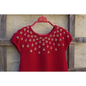 Robe Idun cerise 6 ans