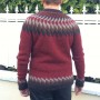 Pull JÓN rouge L, XL
