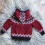 Gilet Barnapeysa rouge 4 ans