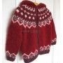 Gilet Barnapeysa rouge 4 ans