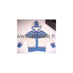 Gilet Barnapeysa bleu 4 ans