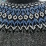 Pull Riddari gris & bleu L, XL